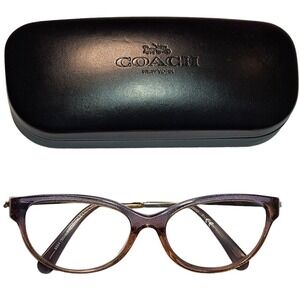 COACH Eyeglass Frames 6171U T 5475 Shimmer Violet Peach Gradient 55-17-140